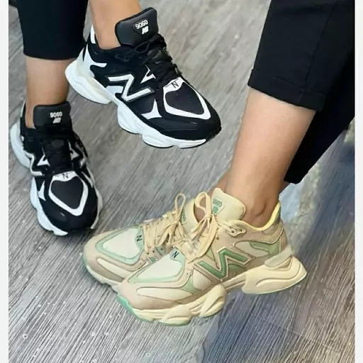 کتونی نیوبالانس 9030 مشکی سفید کرم سبز آبی زنانه دخترانه newbalance کفش ونس اسپرت اسپورت لژدار لژ دار طبی صدپج شیک راحتی