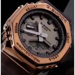 ساعت مچی اسپرت جی شاک GSHOCK کاسیو موتور ژاپن قهوه ایی کد 9204