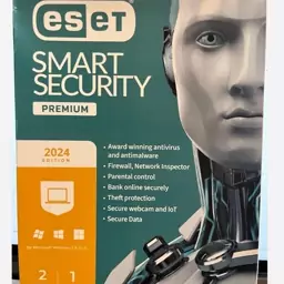 آنتی ویروس2024 Eset Smart Securityبدون CD - یکساله - 2کاربره