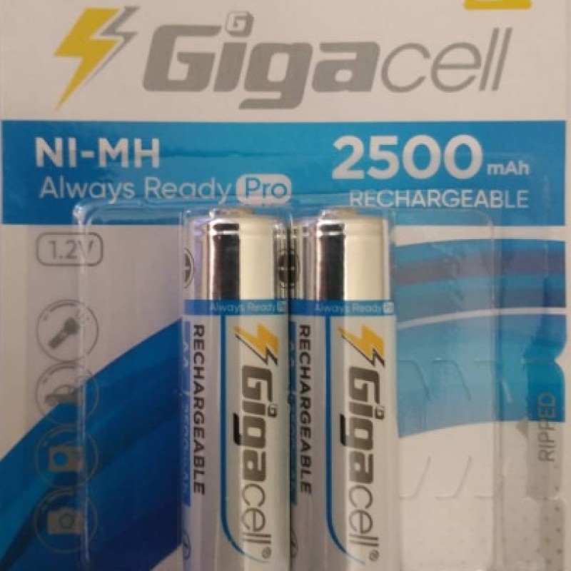 باتری قلمی شارژی AA Gigacell 2500mAh