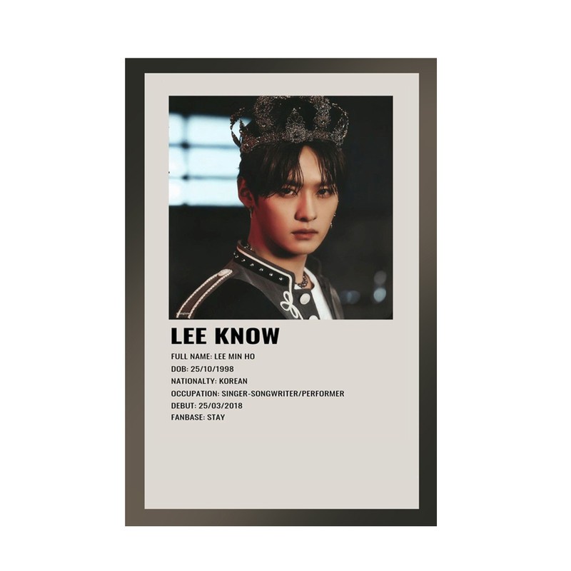 پوستر مدل استری کیدز Stray kids طرح لینو Leeknow کد 624