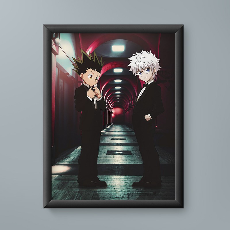 تابلو مدل انیمه گون کیلوا هانتر ایکس هانتر gon Killua Hunter × Hunter anime 14