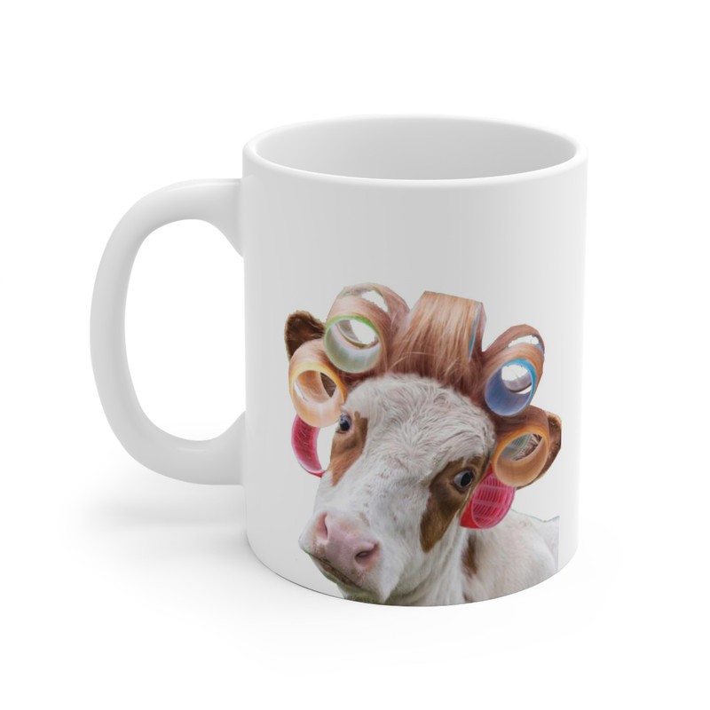 ماگ طرح حیوانات بانمک گاو Cute Animals Cow مدل NM1221