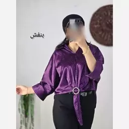 شومیز ساتن جلوحلقه