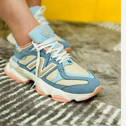 کتونی نیوبالانس 9030 مشکی سفید کرم سبز آبی زنانه دخترانه newbalance کفش ونس اسپرت اسپورت لژدار لژ دار طبی نوسه شیک راحتی