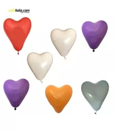 بادکنک لاتکس طرح قلبی مدل Heart Balloons مجموعه 40 عددی