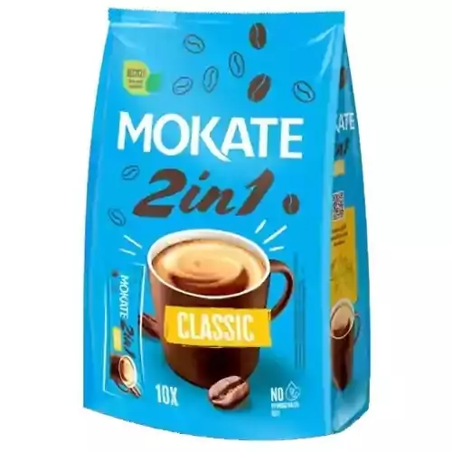 قهوه فوری 2 در 1 لهستان موکات Mokate با طعم کلاسیک بسته Coffee Mix Classic 10 عددی