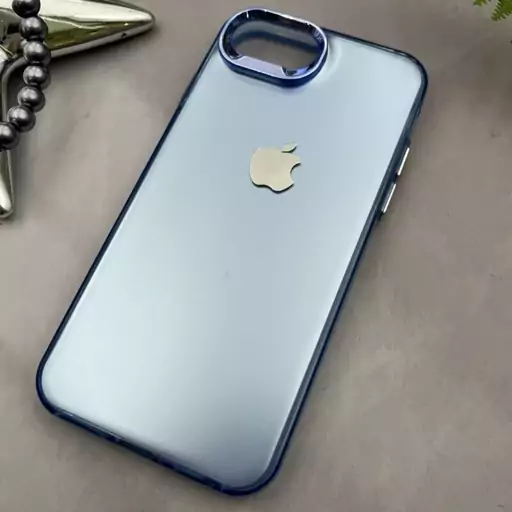 قاب گوشی iPhone 7 / iPhone 8 / iPhone SE 2020 / iPhone SE 2022 آیفون اسپرت اورجینال لوگو برجسته لنز متال آبی  کد 99305