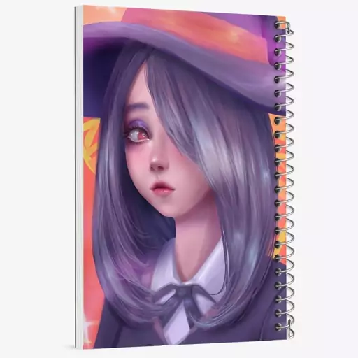 دفتر نقاشی 50 برگ خندالو طرح سوسی انیمه جادوگران کوچک Little Witch Academia  کد 22860