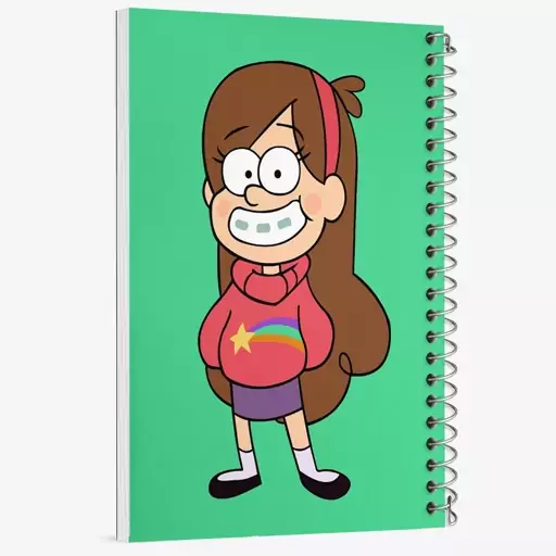 دفتر نقاشی 50 برگ خندالو طرح میبل انیمیشن آبشار جاذبه Gravity Falls کد 26085