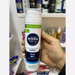 ژل اصلاح نیوا NiVEA آلمانی 200 میل اورجینال بدون عرب نویس برای پوست حساس