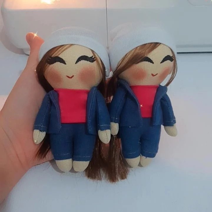 عروسک طرح صورتی