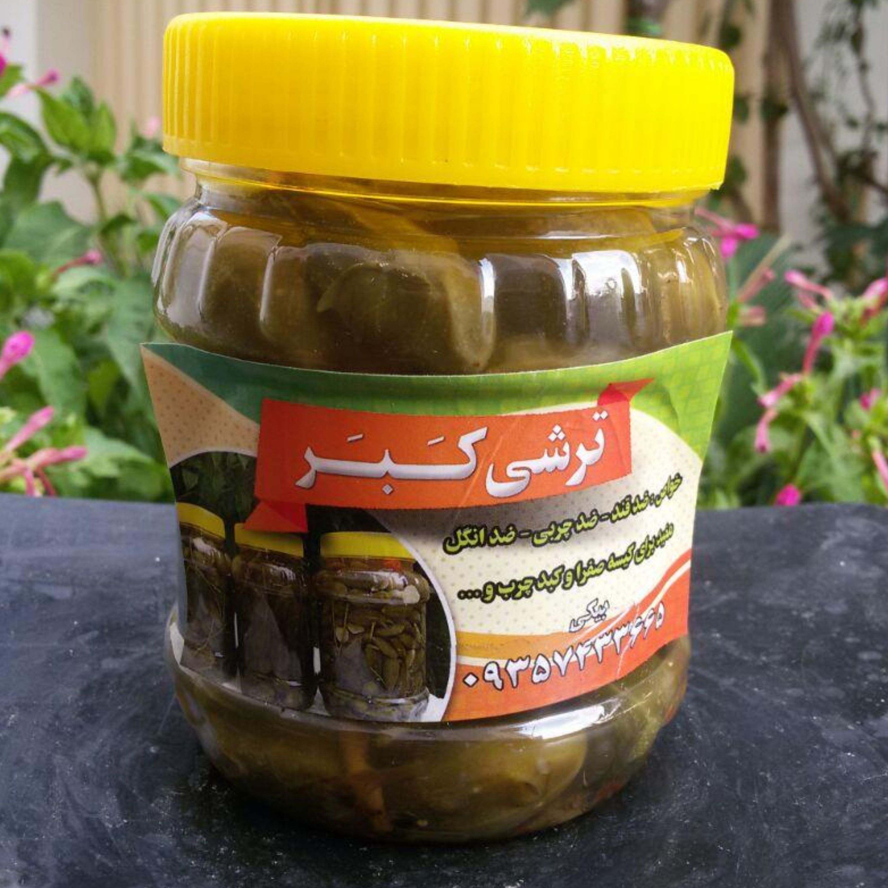 ترشی خیار متوسط کبر وزن 380 گرمی
