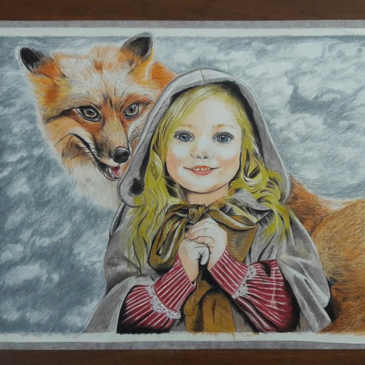 دخترک موطلایی و روباه