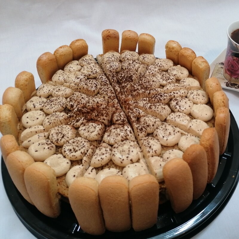 کیک تیرامیسو خانگی 1300گرمی پخت روز بدون مواد نگهدارنده