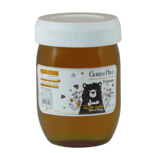عسل چند گیاه کندو طلایی خوانسار شیشه900گرم بدون موم