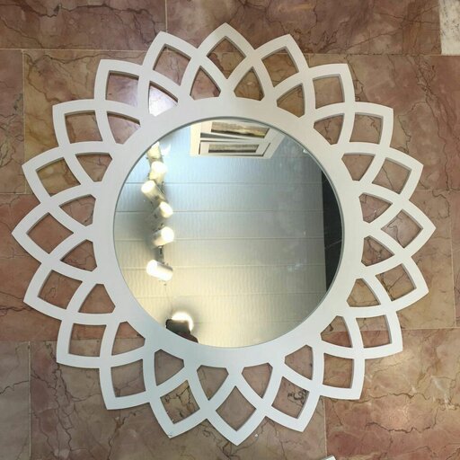آینه گرد خونه خاص طرح خورشیدی بهمراه شلف