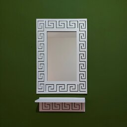 آینه کنسول خونه خاص طرح ورساچ ریز رنگ سفید