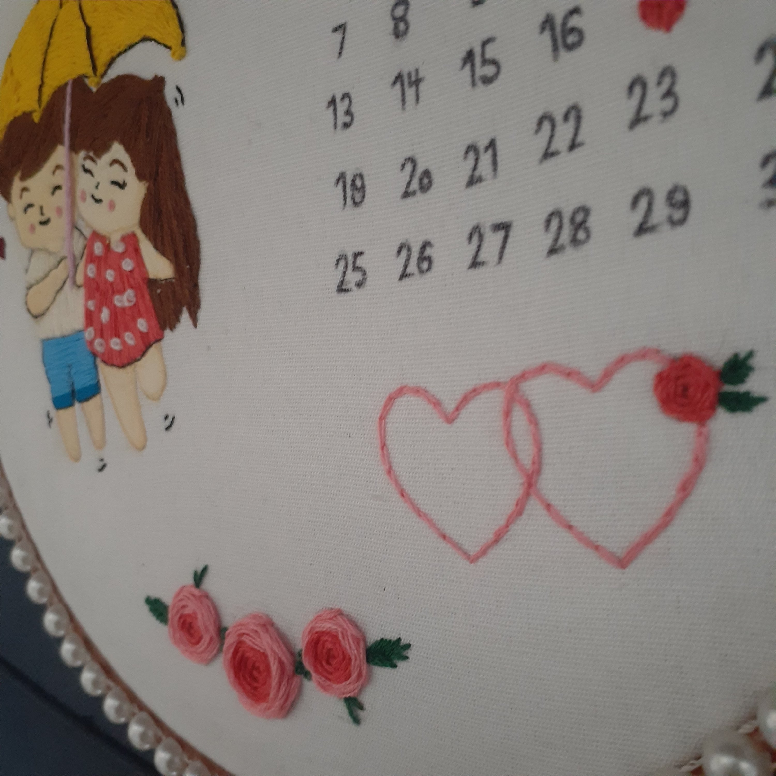 تابلو گلدوزی عاشقانه
