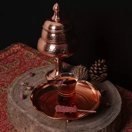 شکلات خوری مسی زنجان چکشی (مدل فرد)