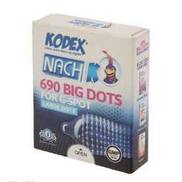 کاندوم خاردار  ناچ کدکس Nach Kodex مدل 690 Big Dots - بسته 3 عددی

