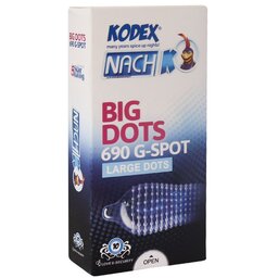 کاندوم بیگ دات (کدکس بیگ داتس)(Big Dots) بسته 10 عددی