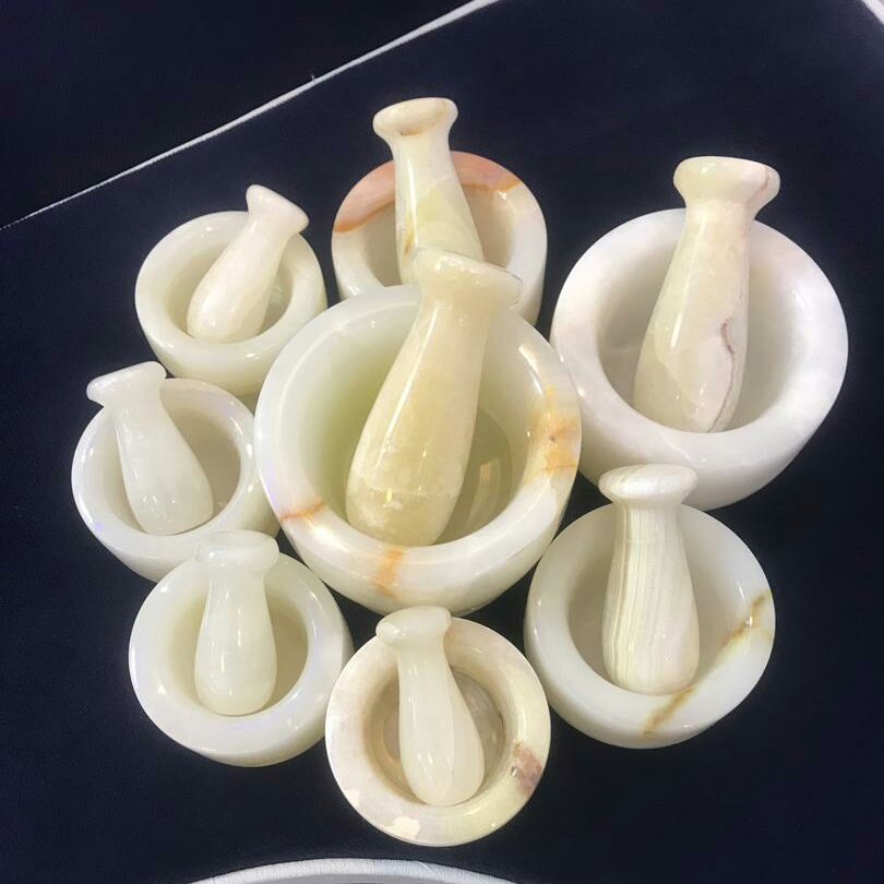 هاون مرمرپایه دار