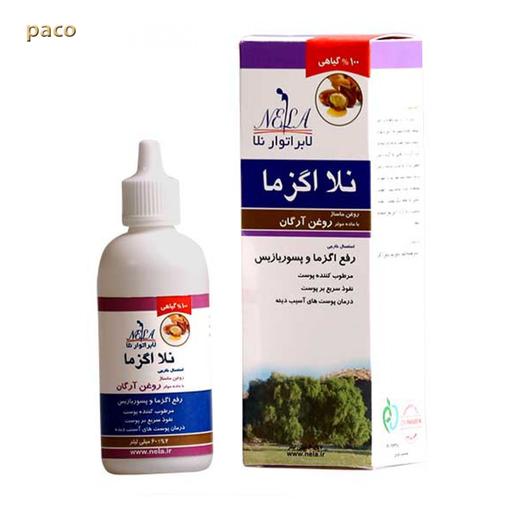 روغن ماساژ نلا اگزما 60 گرم-(روغن ماساژ آرگان) کمک به رفع اگزما و پسوریازیس.