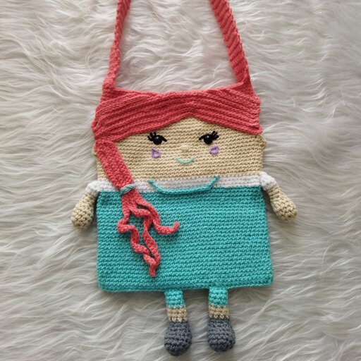 کیف بافتنی عروسکی کودک 