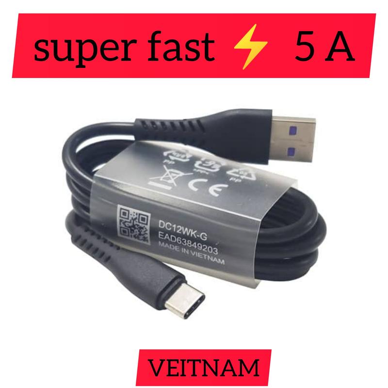کابل شارژ سوپرفست ویتنام گوشی 5 آمپر  super fast