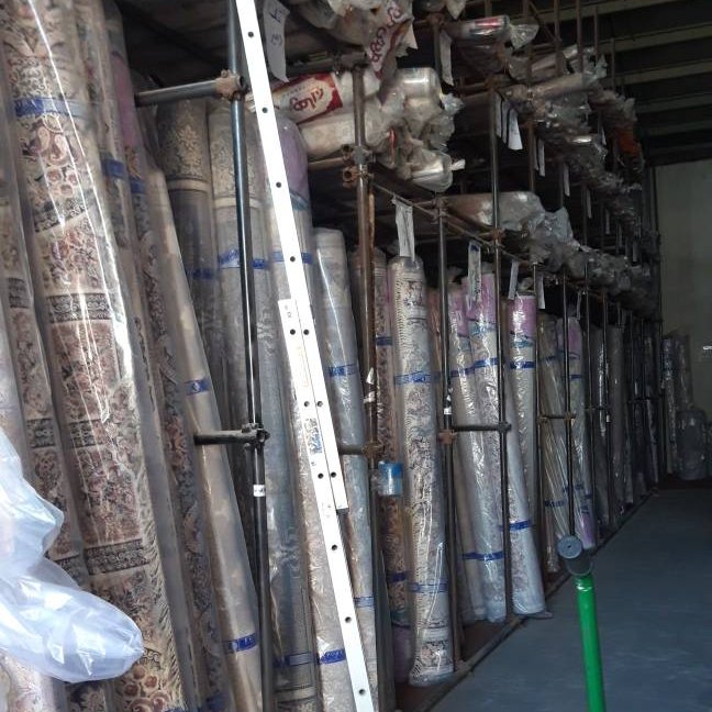 فرش ماشینی نقشه جانان9متری رنگ فیلی700 شانه تراکم 2550 نخ اکریلیک