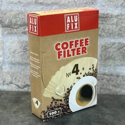 فیلتر  قهوه کاغذی الوفیکس AluFix  سایز 4 (فروشگاه آنیسون)فیلتر قهوه دمی