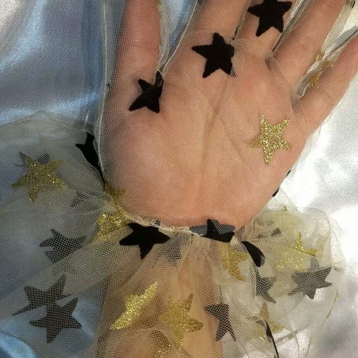 دستکش زنانه شیک و ارزان جنس توری چین دار طرح دار قابل سفارش در ابعاد مورد نظر