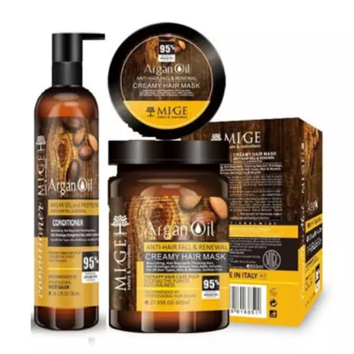 شامپو و ماسک مو میگ آرگان Mige Argan Oil Shampoo