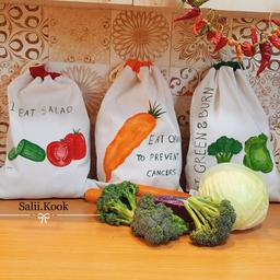 کیسه سبزیجات یک لایه با طرح های فانتزی در مدلهای مختلف