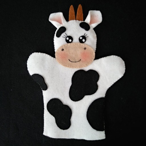 عروسک دستکشی ،نمایشی طرح گاو با قد29