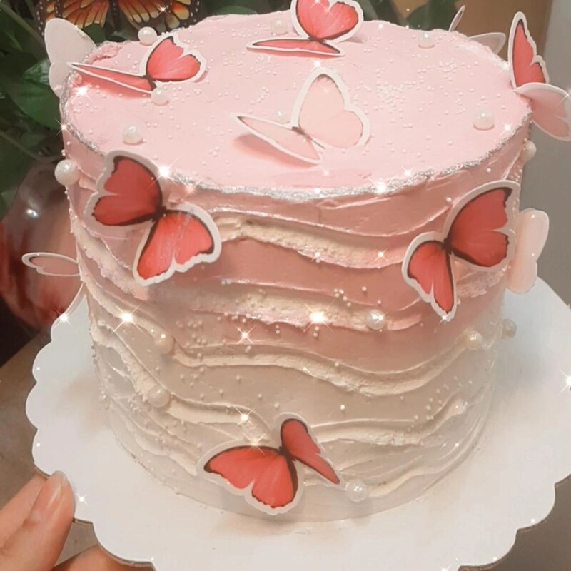 کیک تولد خامه ای خانگی کاکایویی 
