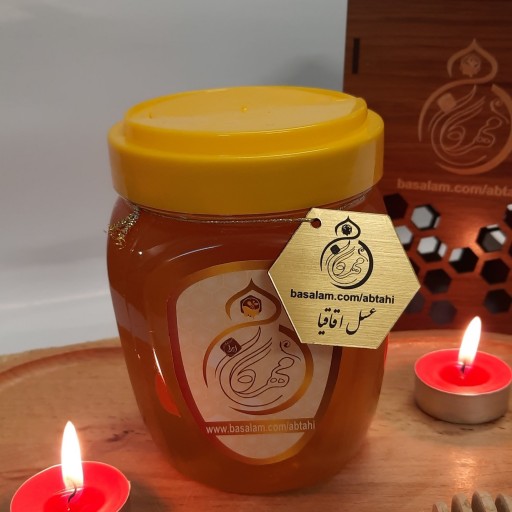 عسل اقاقیا 100 درصد طبیعی خام دیابتی مهرگان ایران    ( 950 گرم )