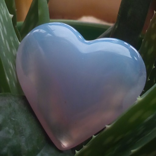 سنگ قلب عقیق آبی