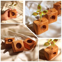 گلدان چوبی مدل (فندق)