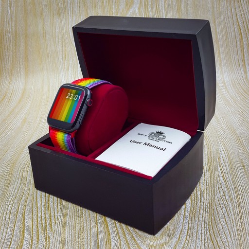 ساعت هوشمند گیفت کالکشن مدل rainbow رنگ مشکی