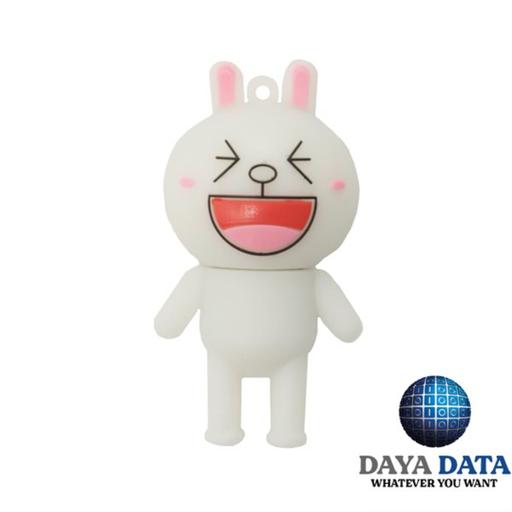 فلش مموری عروسکی خرگوش خندان مدل DPL1203-11 ظرفیت 64GB-USB3