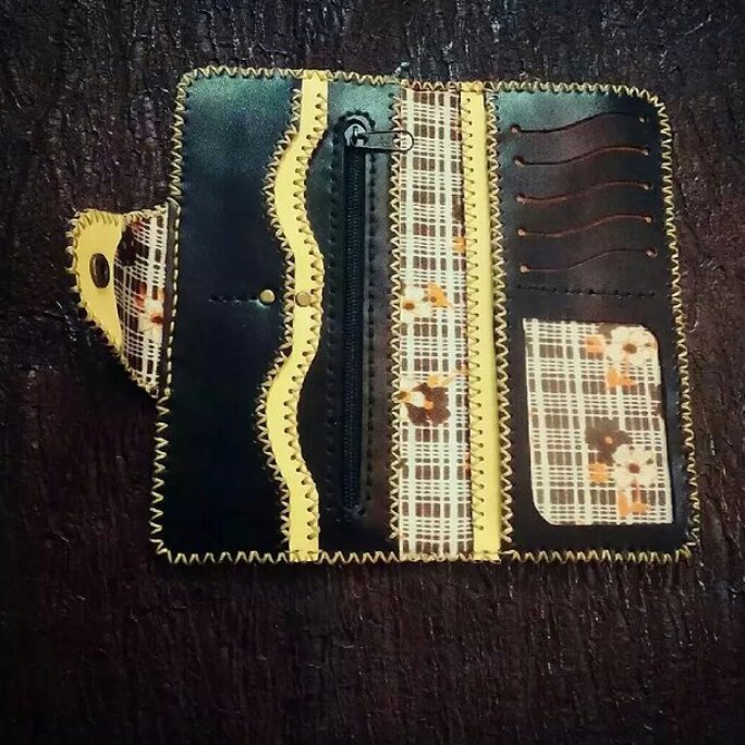 کیف پول چرم کاملا دستدوز کد29 20