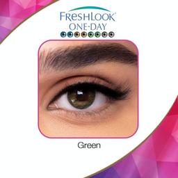 لنز رنگی روزانه  سبز  فرشلوک بدون نمره