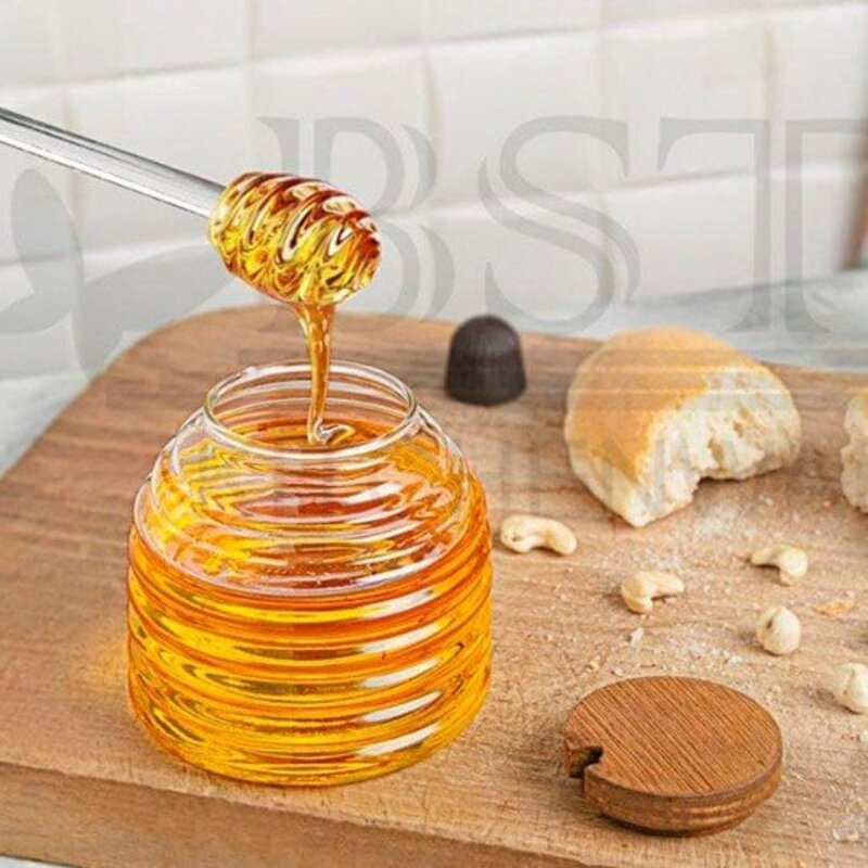 ظرف عسل  درب چوبی