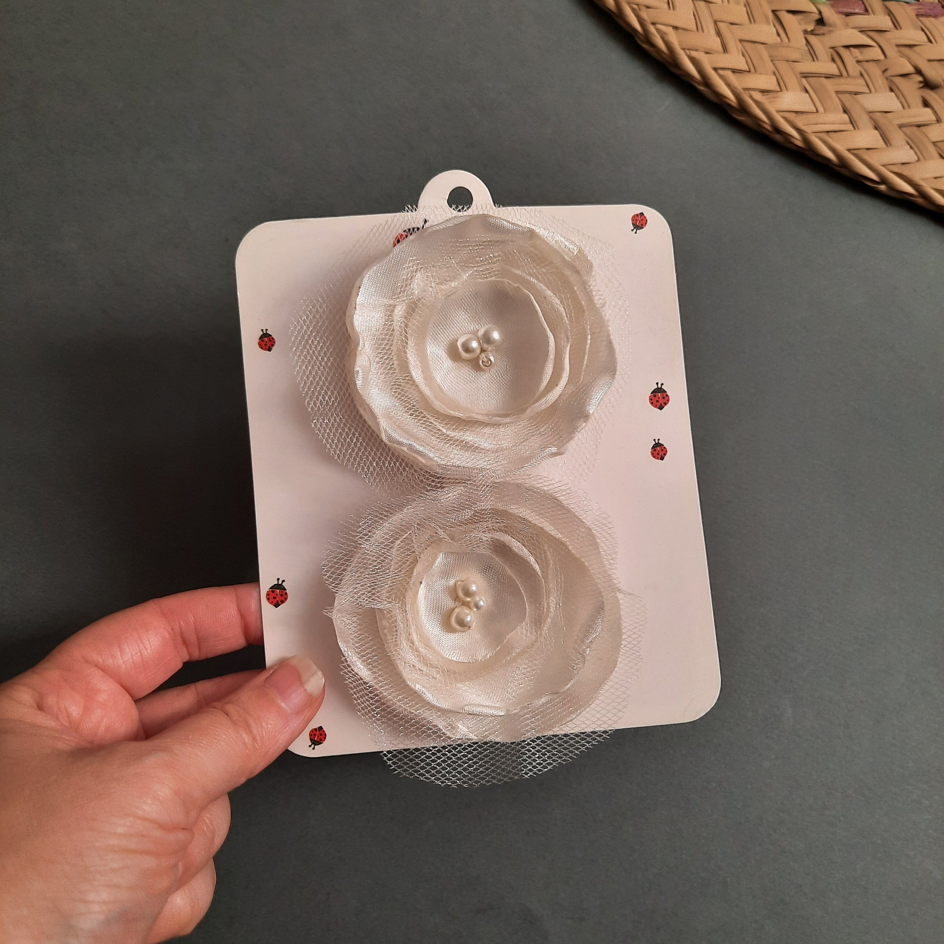 گیره مو یلدایی مجلسی دستساز مدل صدف(1 جفت )