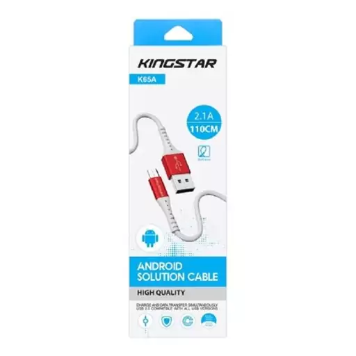 کابل شارژ میکرو کینگ استار 110 سانتی مدل KingStar K65A