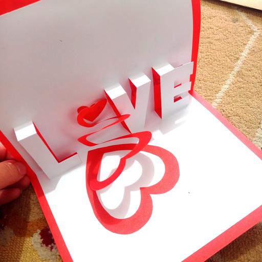 کارت پستال سه بعدی love عاشقانه