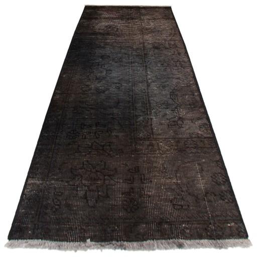فرش وینتیج ( کهنه نما ) دستبافت رنگ شده کناره طول یک متر کد 990389