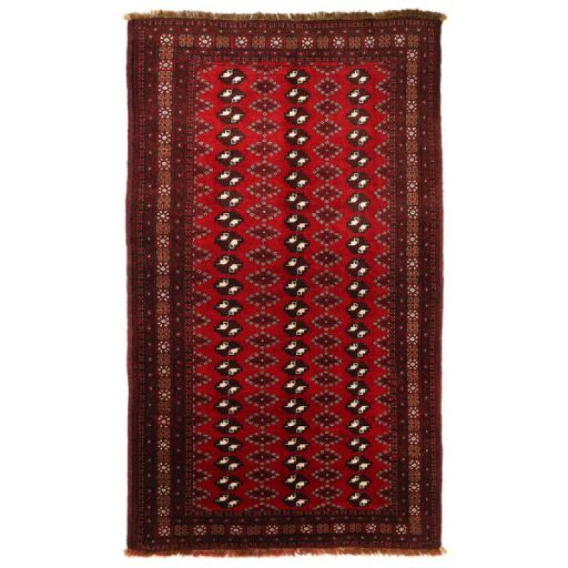 فرش قدیمی دستباف سه و نیم متری مدل ترکمن کد 141113